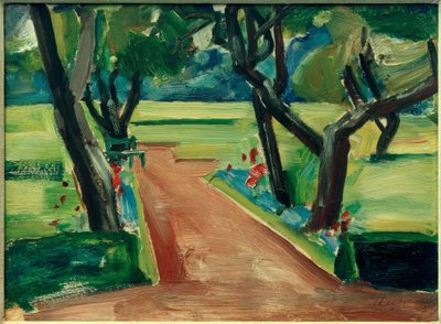 Path in the City Park by Heinrich Stegemann